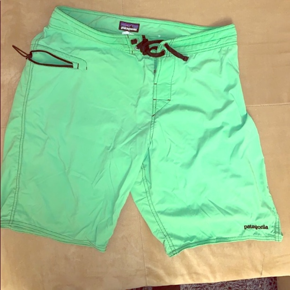 Patagonia Swim Trunks Neon Green Men’s Large